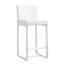 Upholstered Counter Stool with Metal Frame-2082654162-2082654163