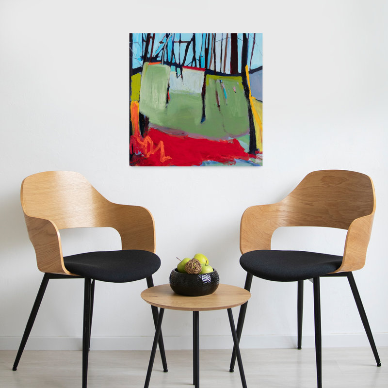 Pilote, montagne, 6, paysage abstrait contemporain, art naturel, H 24 po x l 24 po