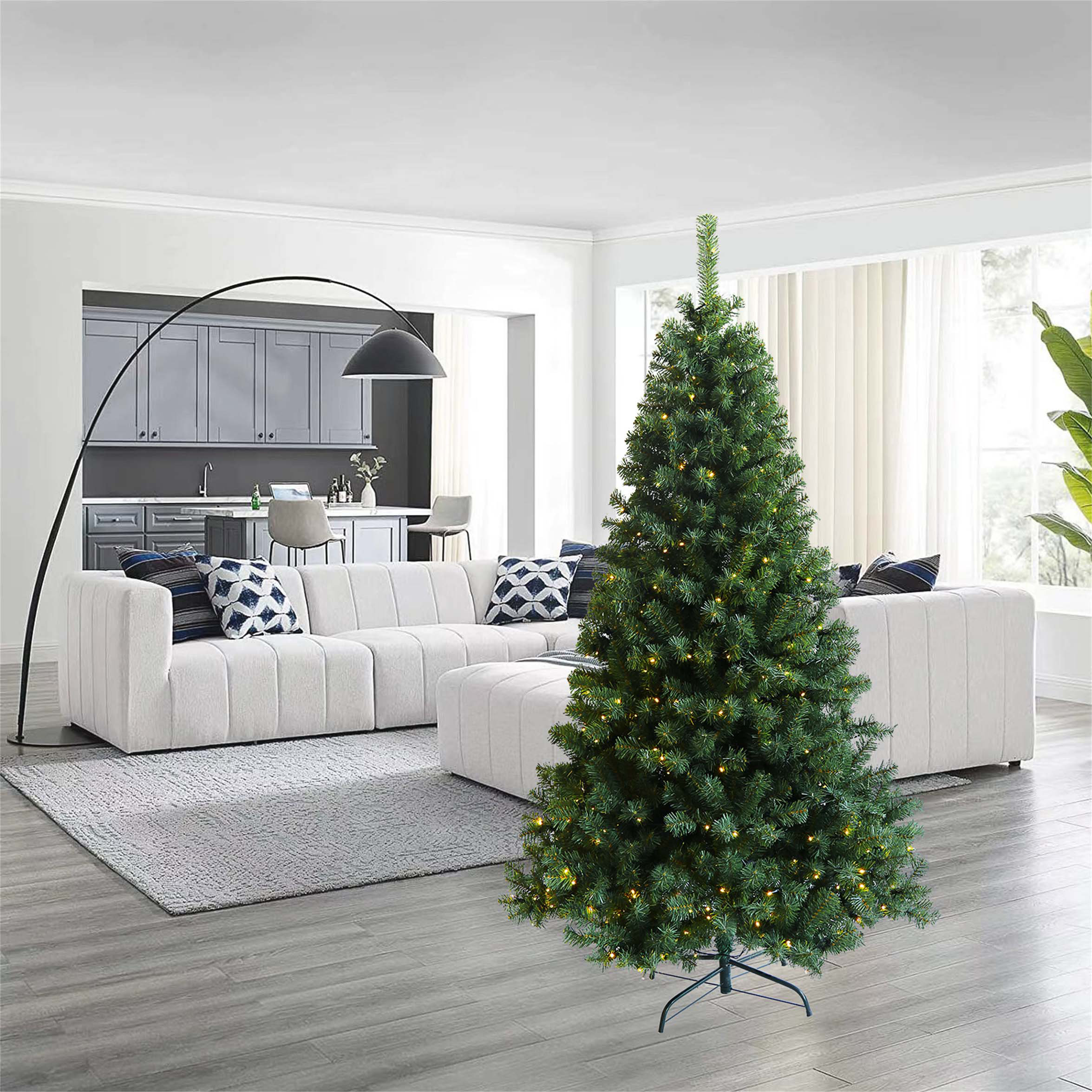 The Holiday Aisle® 72' Lighted Artificial Christmas Tree | Wayfair