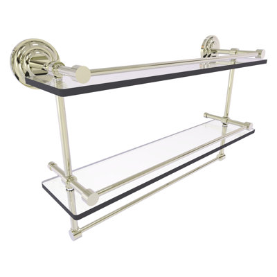 Leamore 2 Piece Tiered Shelf with Towel Bar