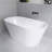 59'' x 30'' Acrylic Freestanding Bathtub Contemporary Deep Soaking Tub with Center Drain-91760974