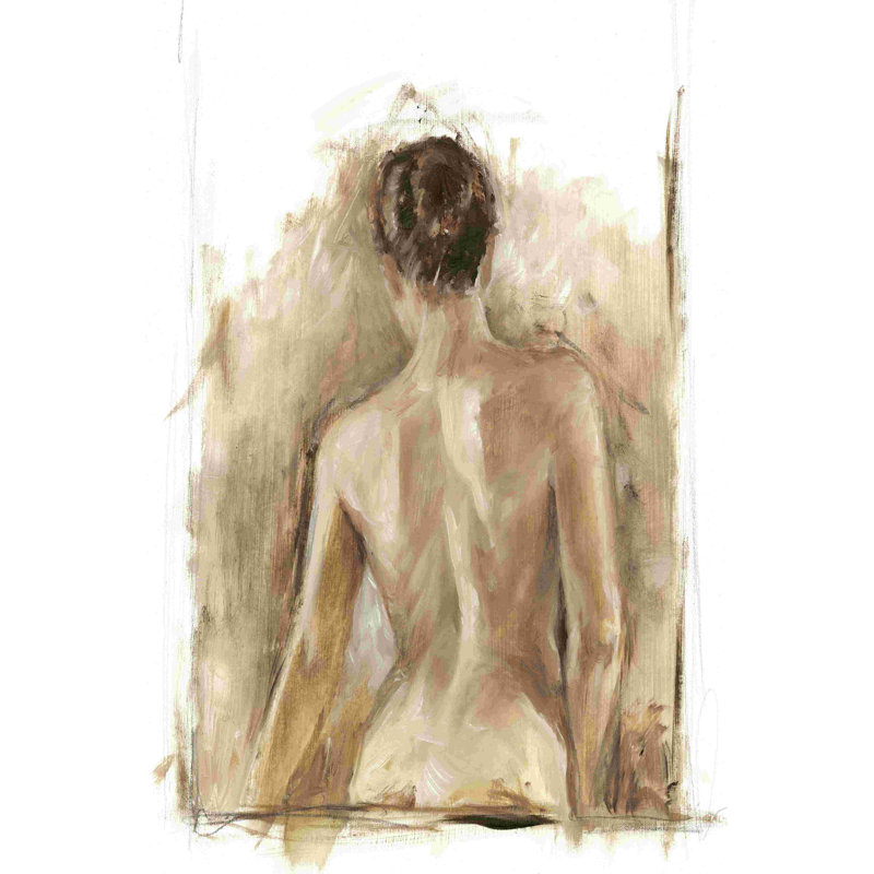 Étude de peinture de figure I, H 36 po x l 24 po