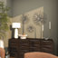 Ensemble de 3 décorations murales en métal argenté avec orbe-833464363