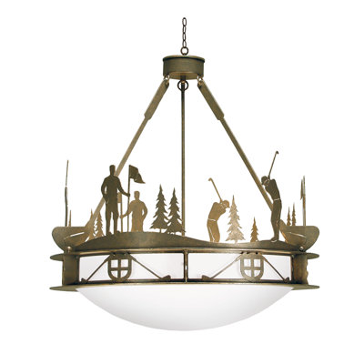 Luminaire suspendu inversé 32 po de largeur