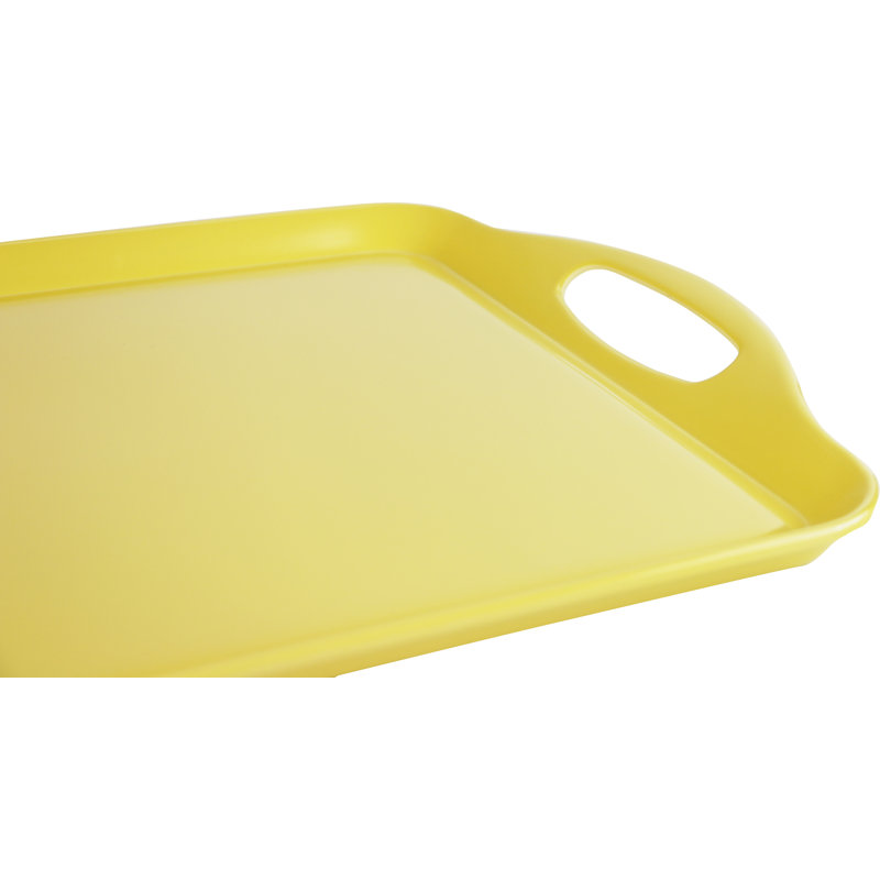 Plateau rectangulaire en plastique mélaminé 18 po Reston Lloyd, Citron