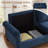 81.1" Rolled Arm Vintage Sofa Coach with Hidden Storage-415664216