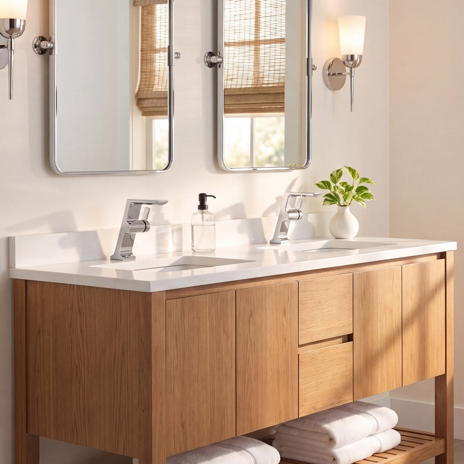 Pivotal® Mid-Height Vessel Bathroom Faucet, Chrome
