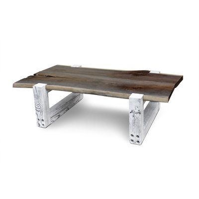 Solid Wood Sled Coffee Table