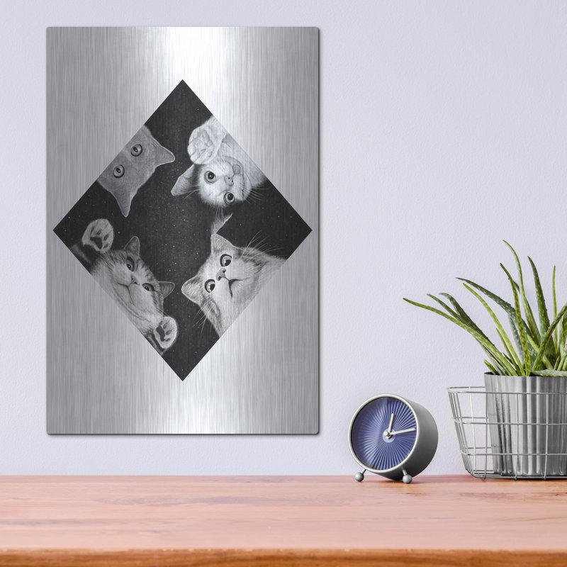 Art mural en métal luxueux «When You Are Kitten» par Tummeow, 24 po x 36 po, H 16 po x l 12 po