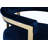 Marcello Velvet Ladder Back Arm Chair-20571946
