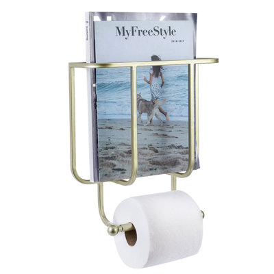 Bathroom Gold Wall Mounted Toilet Roll Holder