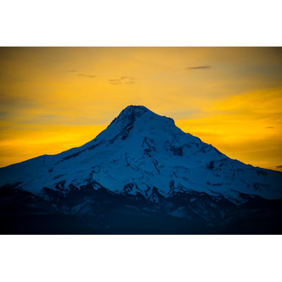 Mount Hood At Sunset by TRAVISBLUE - Wrapped Canvas Print