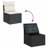 Vidaxl Garden Sofa Set Black