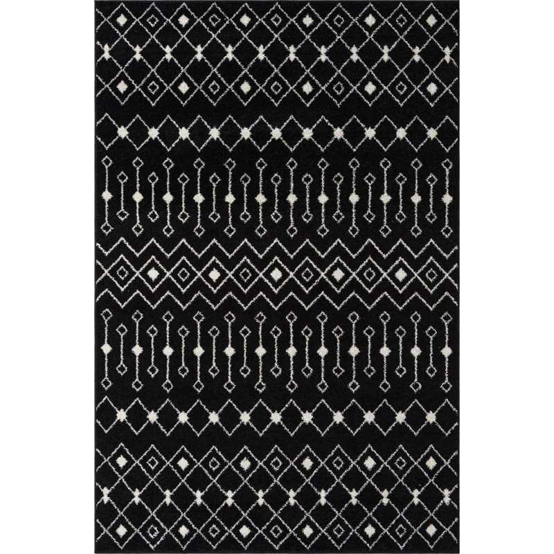Geometric Indoor Rug, Rectangle 6' x 9'