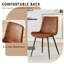 Ensemble de table de salle à manger rectangulaire pour 8 personnes, ensemble de table de salle à manger 71 po avec 8 chaises rembourrées et tablette de rangement, plateau de table en bois avec structure en métal-2083879521