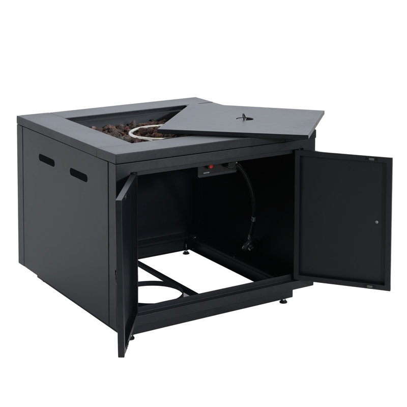 30Inch Square  Steel Fire Pit Table