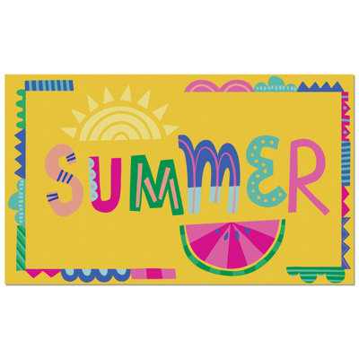 Summer Vibes Indoor/Outdoor Welcome Mat
