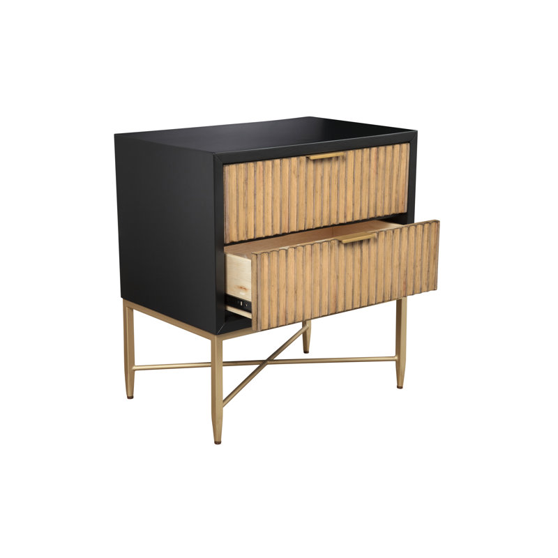 Giddens 2 - Drawer Nightstand, Black