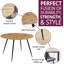 Antigua Round Metal Base Dining Table