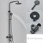 Douchette en acier inoxydable noire