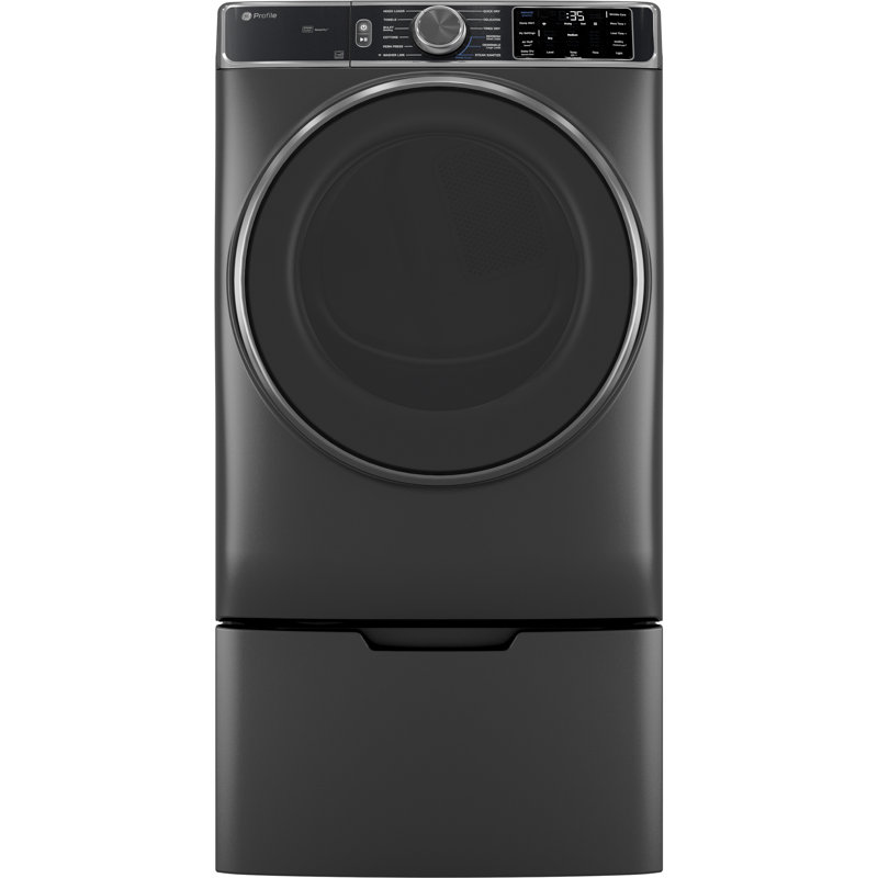GE Profile Energy Star 7.8 Cu. Ft. Capacity Smart Front Load Gas Dryer With Steam And Sanitize Cycle, Carbon Graphite