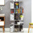 70''H X 31''W 2 PCS Wiltraud Geometric Bookcase-1607724335