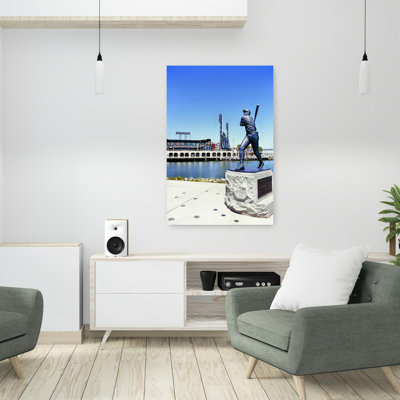 Statue Of Willie Mccovey, At&T Park, San Francisco, California, Usa Contemporary Architecture Wall Art