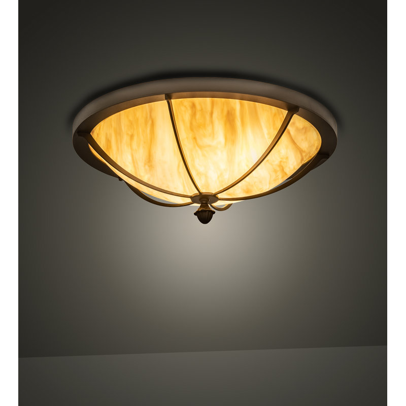 Heyer 3 - Light Flush Mount, 8" H x 20" W x 20" D
