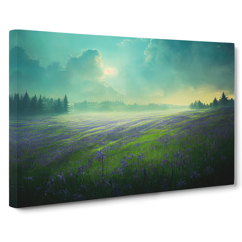 Fabulous Bluebell Field - Wrapped Canvas, 40cm H x 60cm W x 3cm D