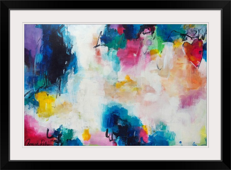 «Heart of the Matter», reproduction d'art de Fultonham, H 20 po x l 26 po x P 1 po, Cadre noir