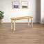 Alissah Solid Wood Farmhouse Dining Table Set with x1 Alcazar Dining Bench