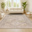 Peregrine Ornate Geometric Medallion Gray Rug-162372437