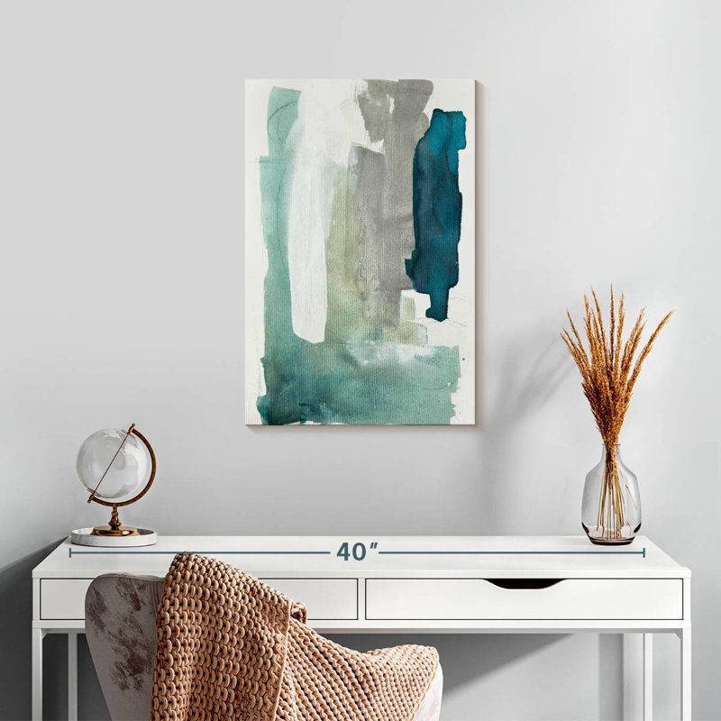 Verre de mer Avery turquoise I, H 24 po x l 16 po
