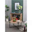 Table basse ronde en bois D32 "X 18" Farmhouse