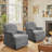 28'' Wide Swivel Upholstered Accent Armchair-1000783950