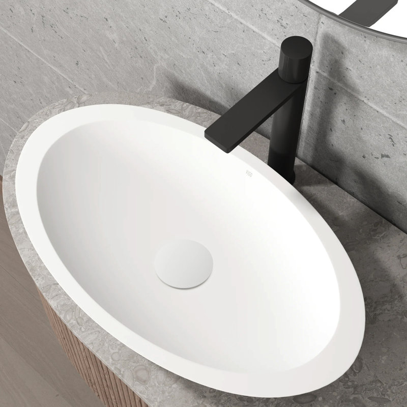 Bonde escamotable de lavabo de salle de bain, Blanc mat
