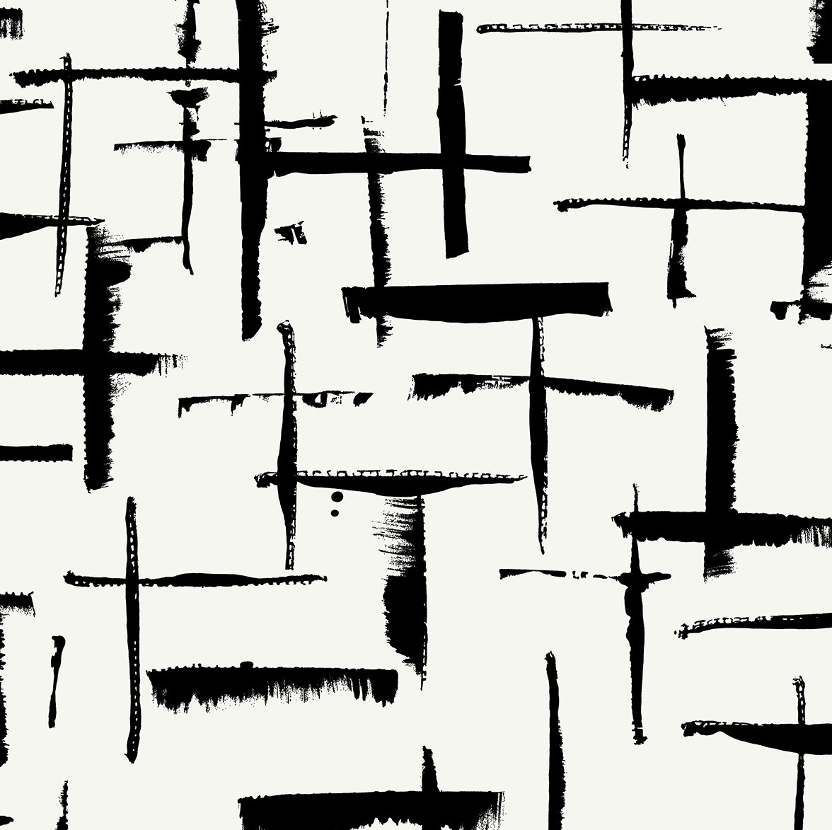 Niseko Modern Abstract Wallpaper, Obsidian