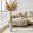 Decorative Metal Tall Floor Vase, 42" High Indoor Decor, Handcrafted Gold Accent Home Office Pot for Pampas Grass