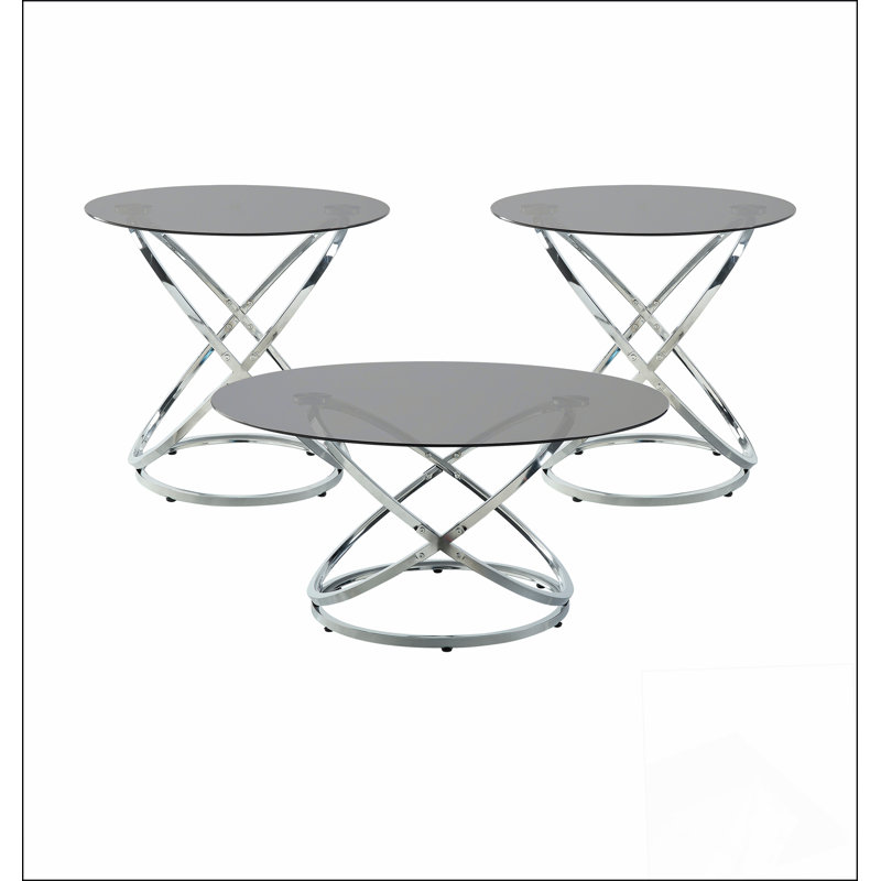 Ensemble de tables d'appoint 3 pièces Modern Luxury