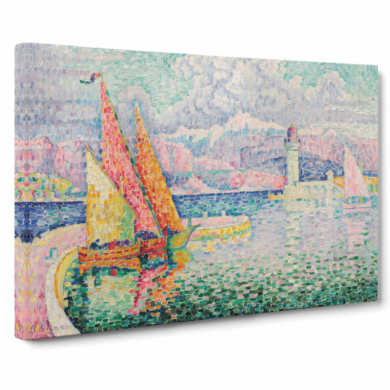 CAN1494CAN Port Of Le Musior by Paul Signac - Wrapped Canvas Painting, 35cm H x 60cm W x 3cm D
