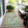 Machine Washable Indoor/Outdoor Xhevrie Aloe Rug