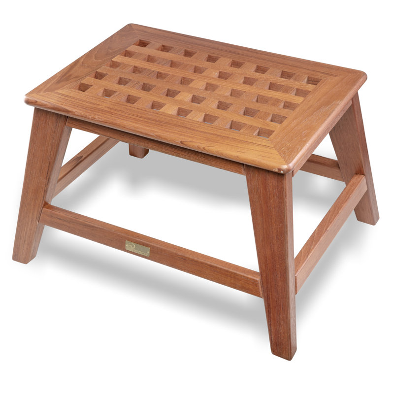 Zen 1 - Step Teak Lightweight Step Stool