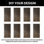 Portes de grange à motif géométrique non assemblé et fini 30 po x 84 po Homacer Ebony-123441262