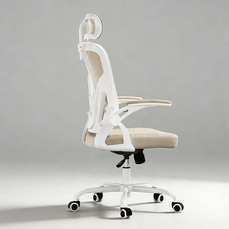 Home Office Desk Chair with Headrest, Ergonomic Office Chair, High Back Computer Chair with Armrests and Adjustable Lumbar Support
