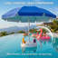 Parasol de piscine flottant 7 pieds avec base et porte-gobelets - Table d'ombrage portable pour piscine, plage et lac avec sac de transport