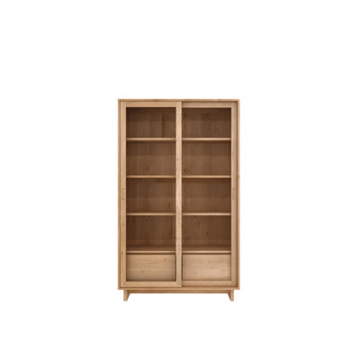 Wave Solid Wood China Cabinet