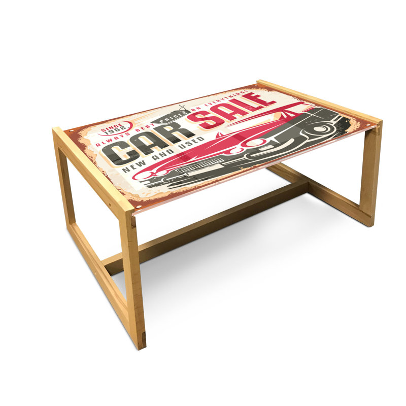 Sled Coffee Table, 40cm H x 91cm W x 62cm D