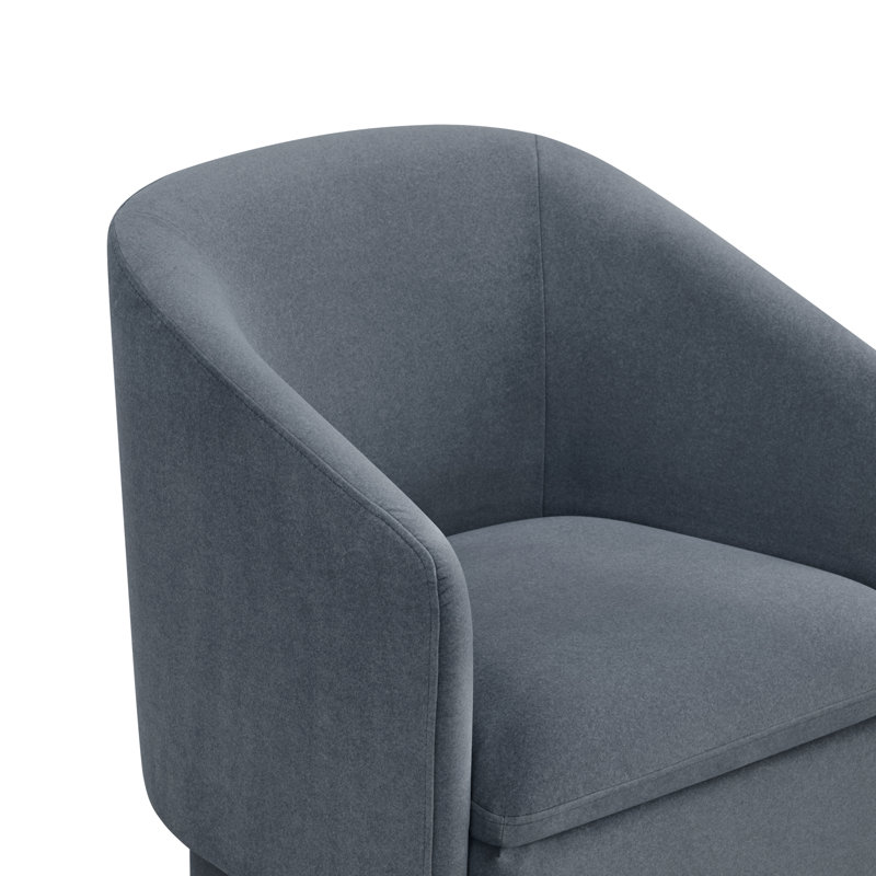 Temara Upholstered Storage Dining Chair With Casters, Storm Polyester
