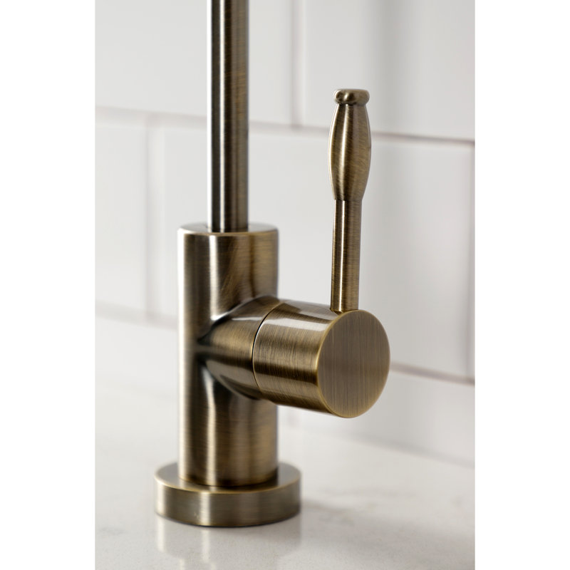 Robinet de filtration d'eau 1 trou à fixation sur le comptoir Kingston Brass, Laiton antique