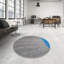 Tapis gris/bleu à motifs Jarosz-1213647480